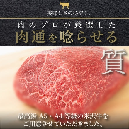 米沢牛A4・A5モモステーキ (140g×2枚)