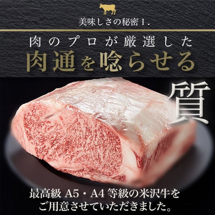 米沢牛サーロインステーキ(180g×2枚)