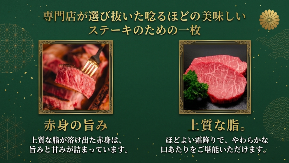 米沢牛A4・A5モモステーキ　(140g×2枚)